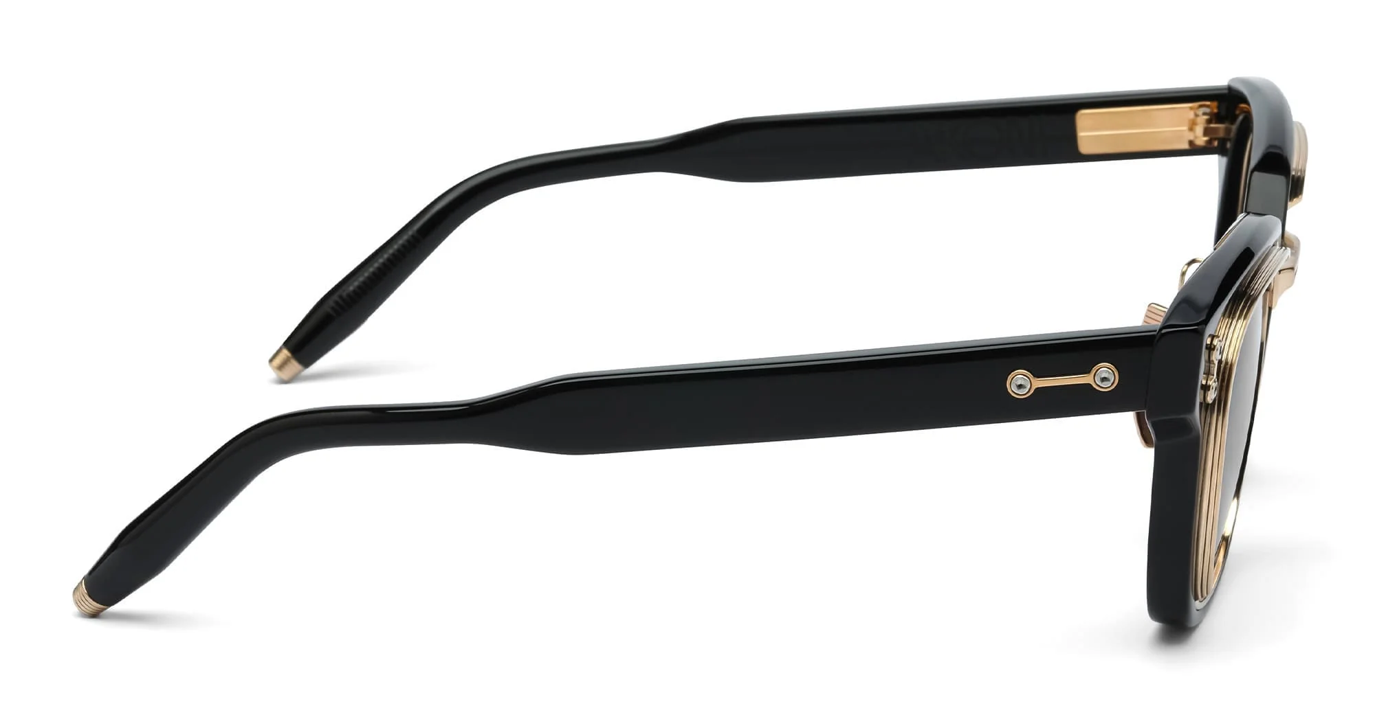 Apollo - black / brushed 12k gold / asian fit - Image 3