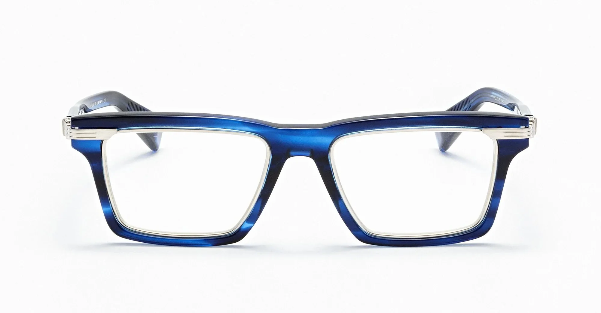 Legion iv - blue swirl / brushed silver