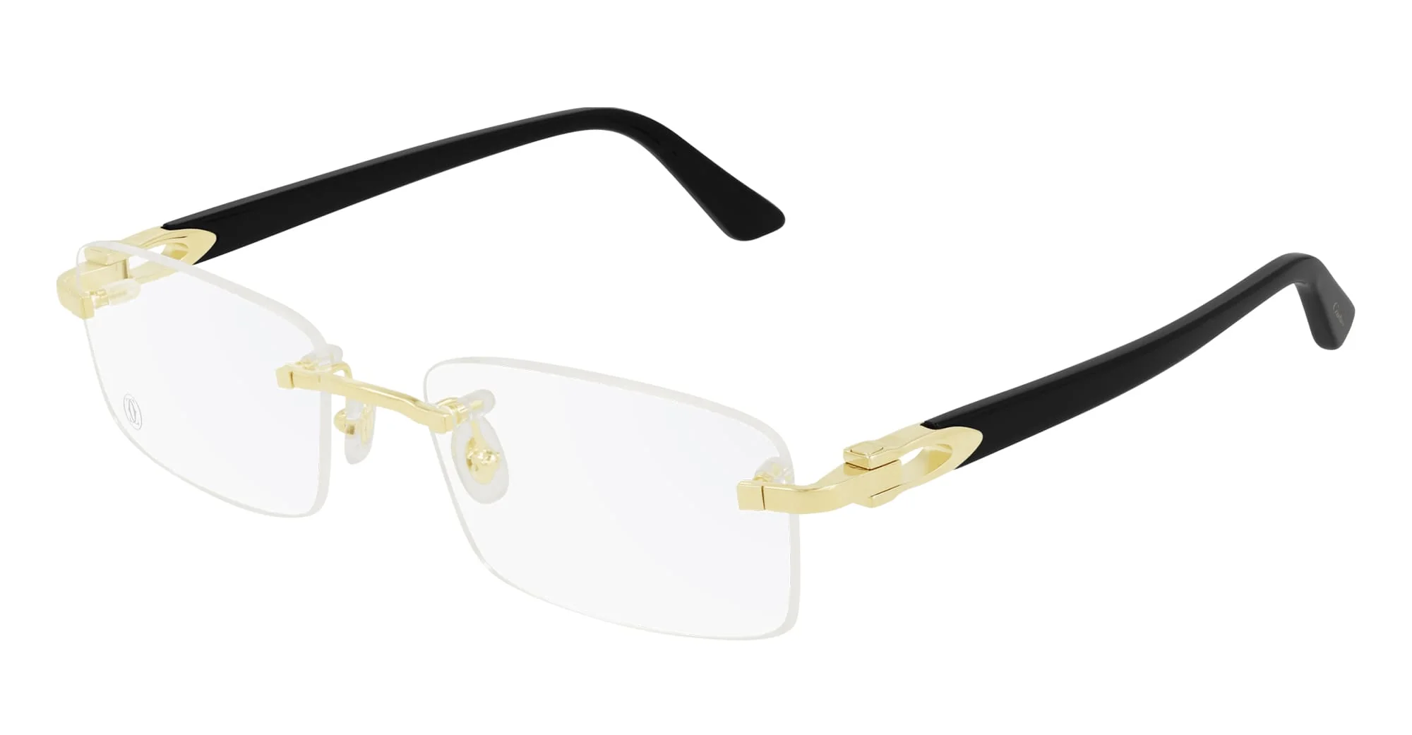 Décor c de cartier ct0287o-001 - gold / black rx
