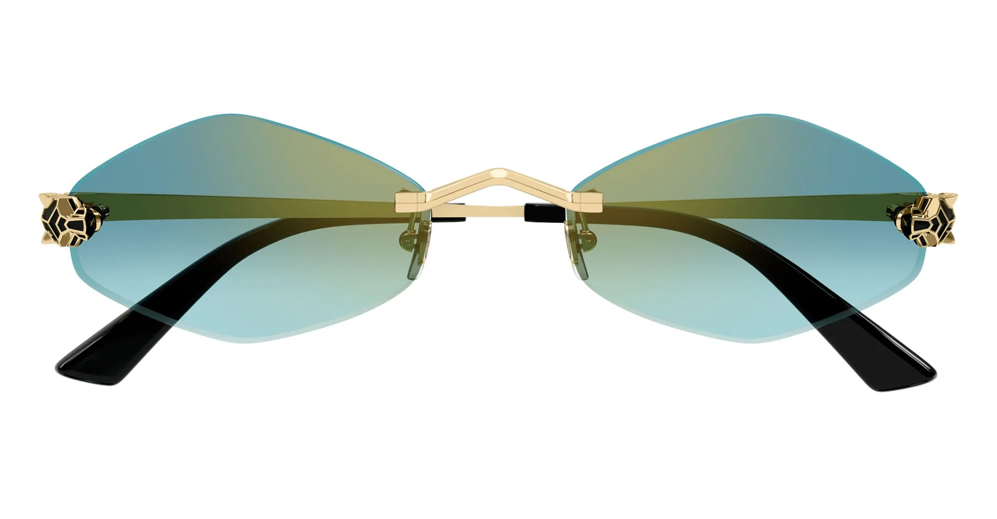 Panthère de cartier ct0433s-003 - gold / green