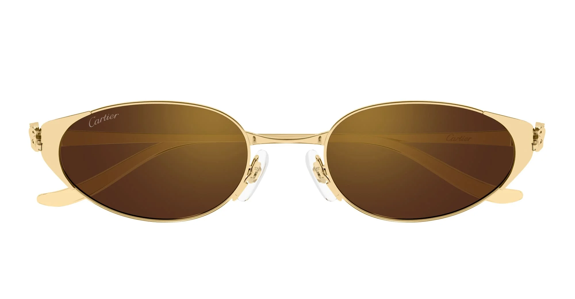 Panthere de cartier ct0630s-002 - gold / brown