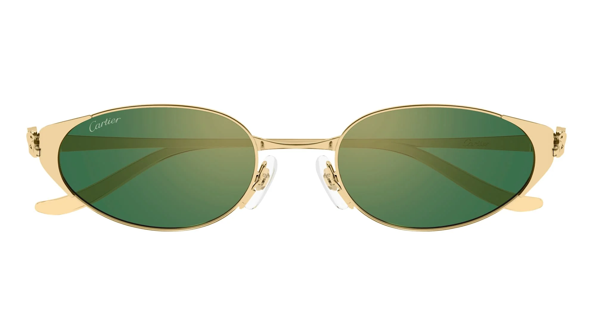 Panthere de cartier ct0630s-004 - gold / green