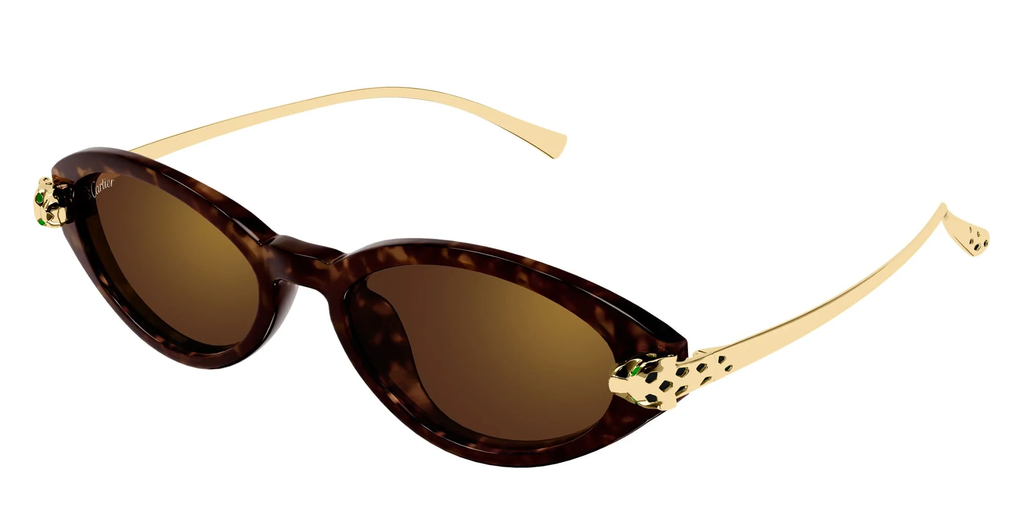 Panthere de cartier ct0634s-002 - havana / gold - Image 2