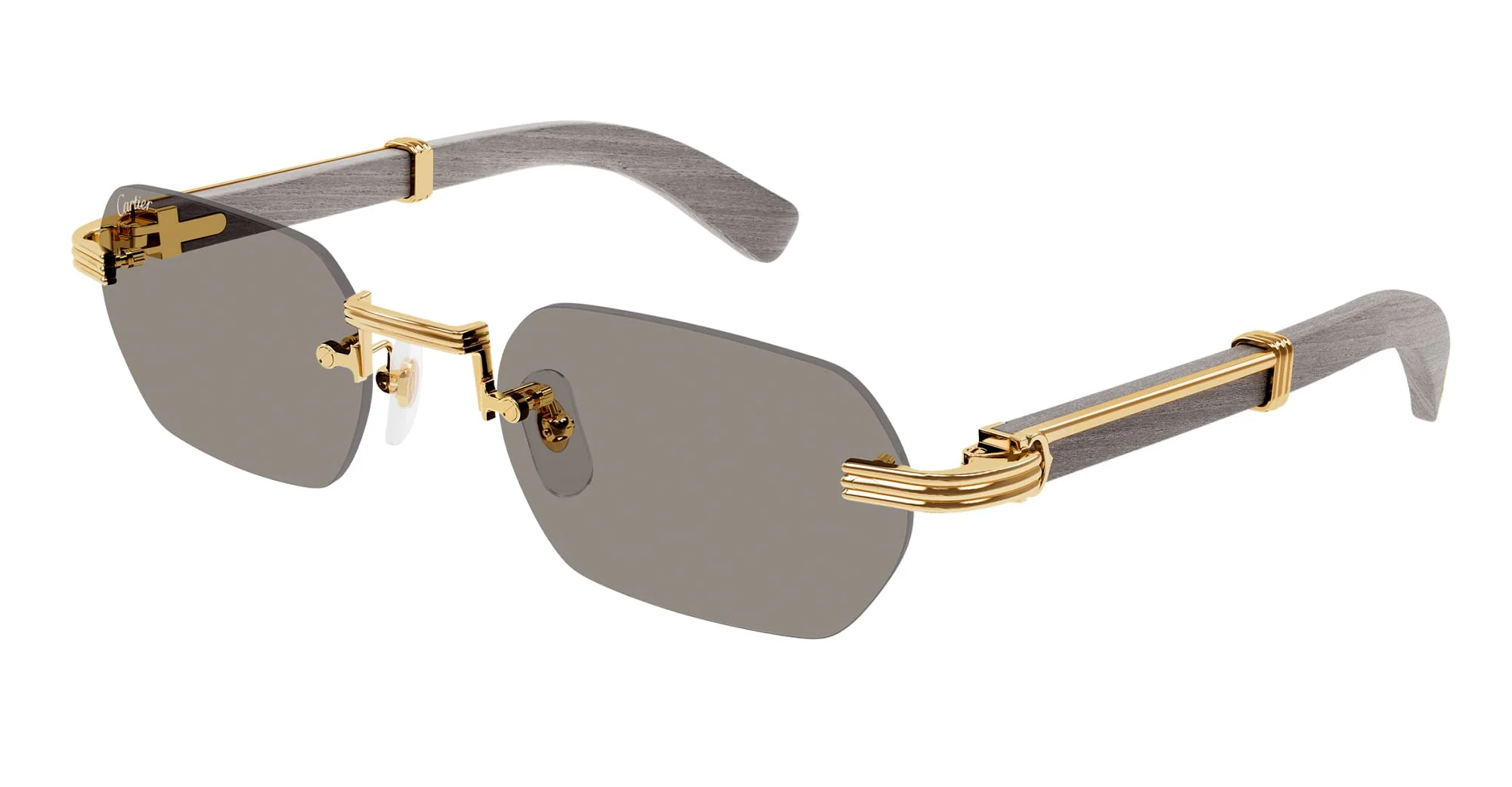 Premiere de cartier ct0362s-005 - grey / gold - Image 2