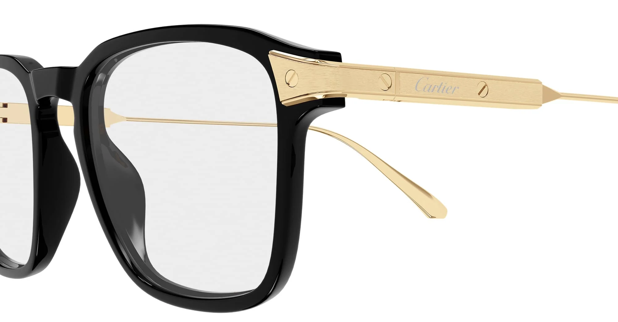 Santos de cartier ct0611o-001 - black / gold rx - Image 3