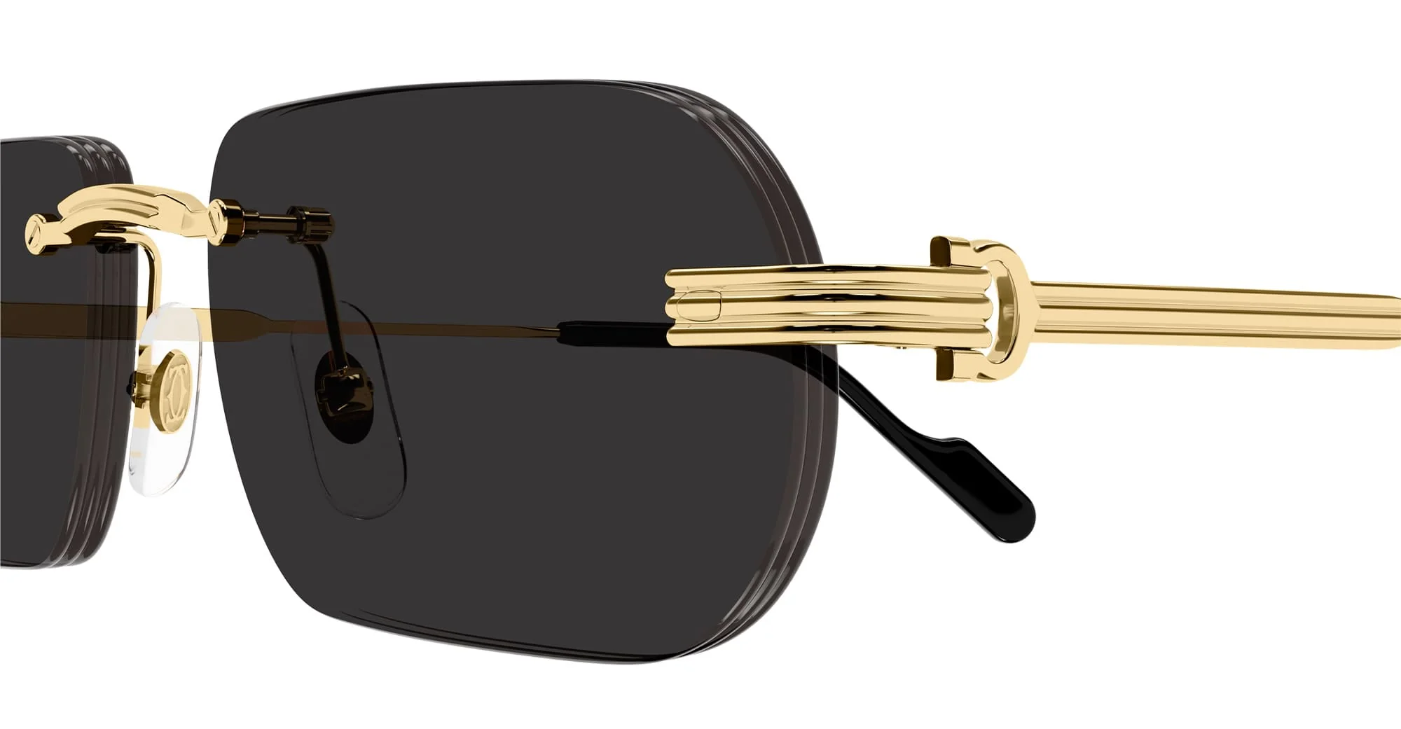 Signature c de cartier ct0577s-001 - gold / grey - Image 3