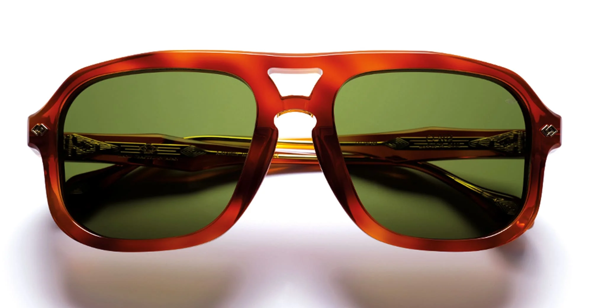Claus - havana light / 18k gold plated