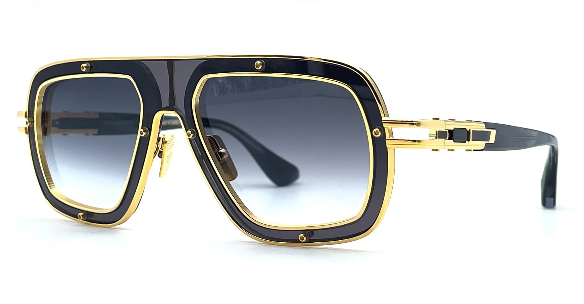 Raketo - yellow gold / ink swirl