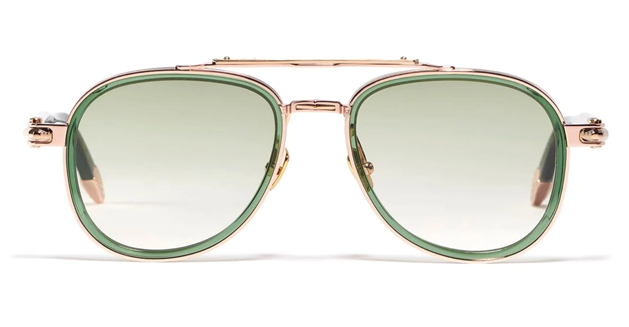 Akira - c432 dark green translucid / rose gold