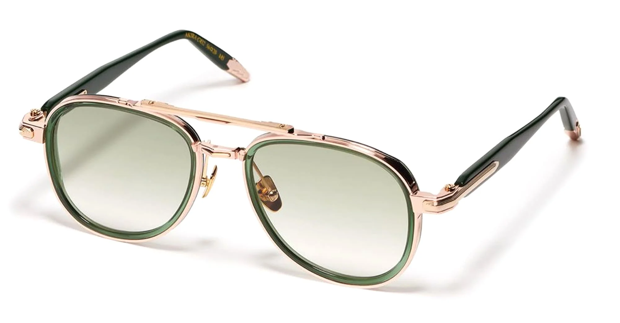 Akira - c432 dark green translucid / rose gold - Image 2