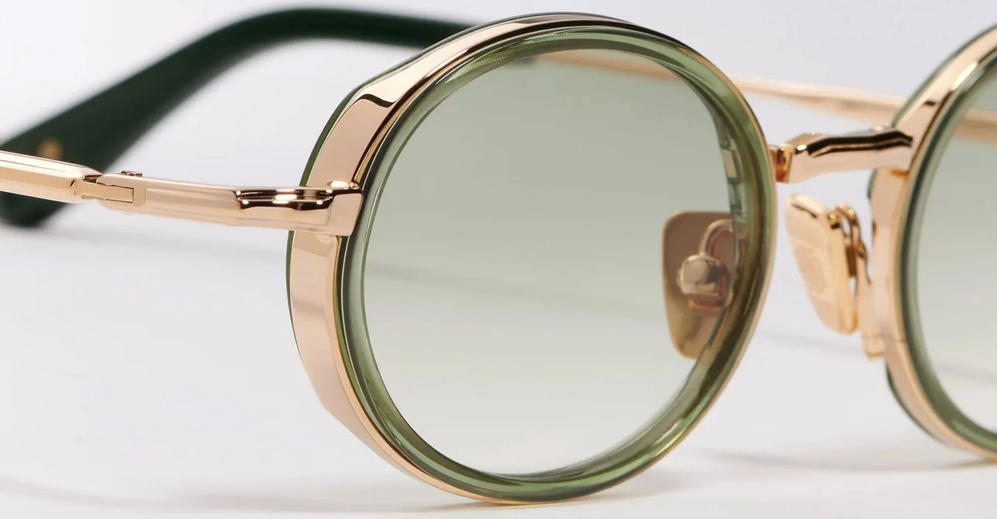 Eddie - c431 dark green translucid / antique gold - Image 3