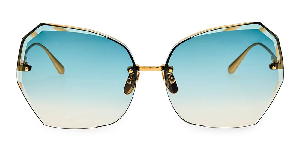 Lila - yellow gold / aqua