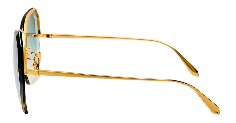 Lila - yellow gold / aqua - Image 3