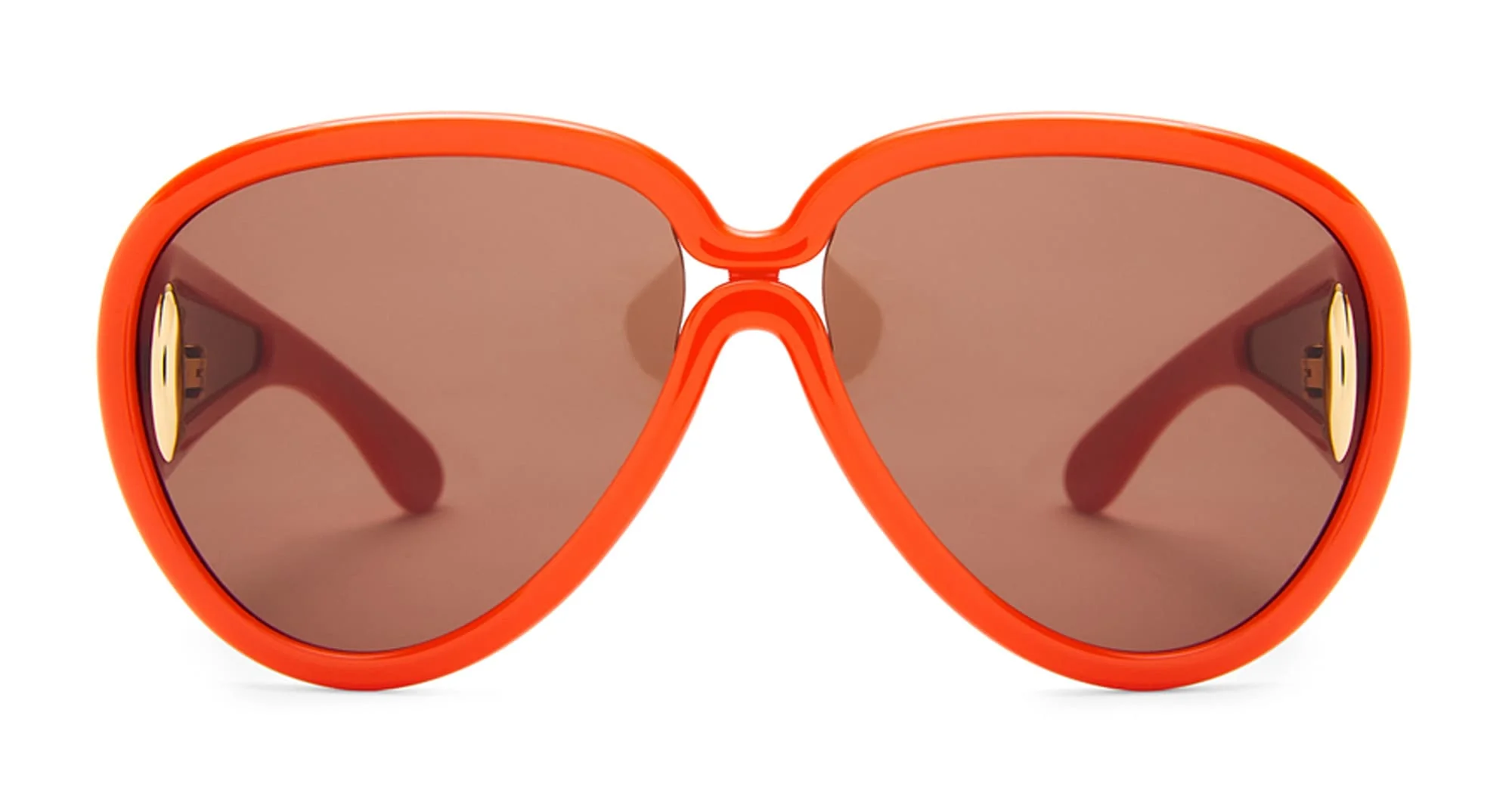 Pilot mask - shiny orange