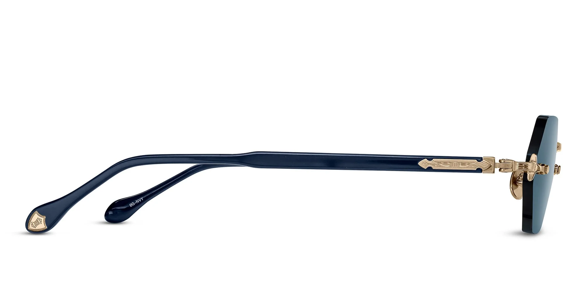 M5011 - brushed gold / navy tortoise - Image 2