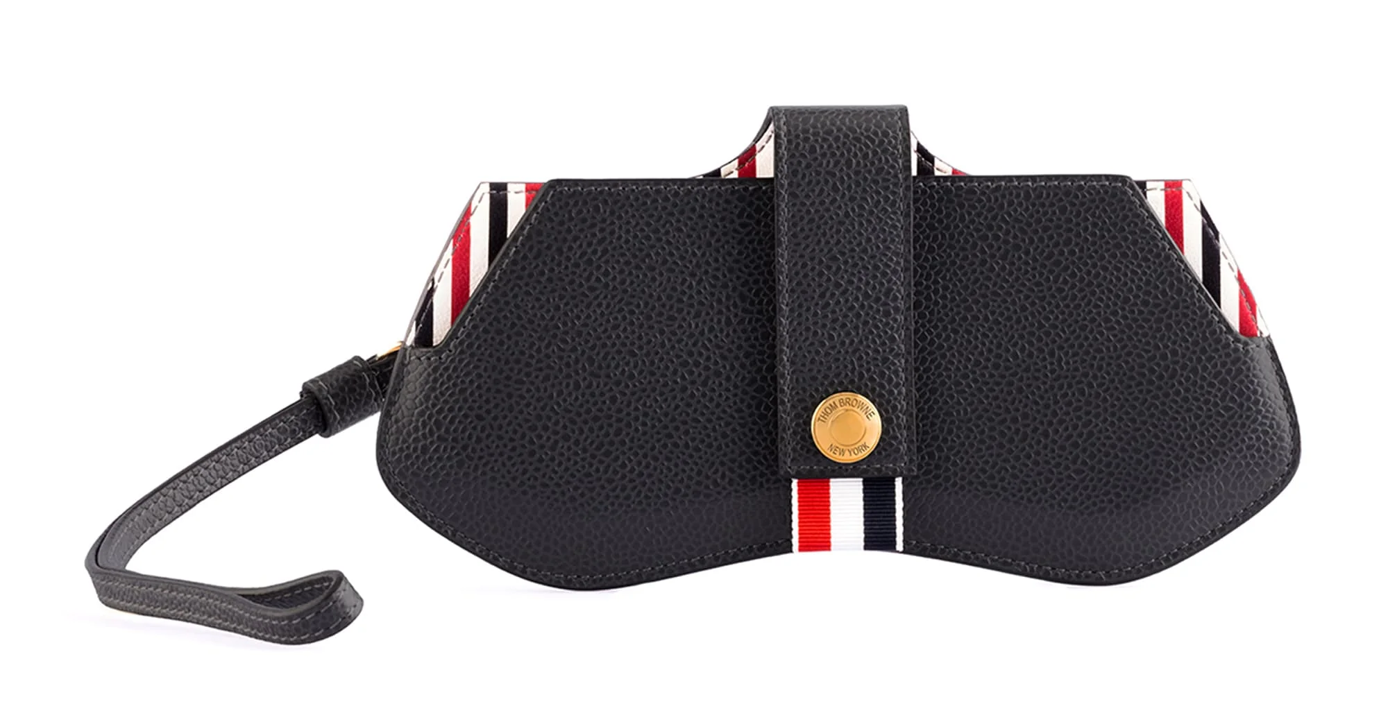 Eyewear leather case - dark grey