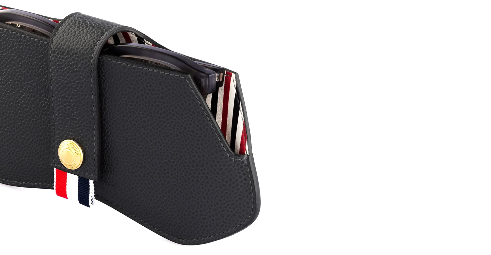 Eyewear leather case - dark grey - Image 3