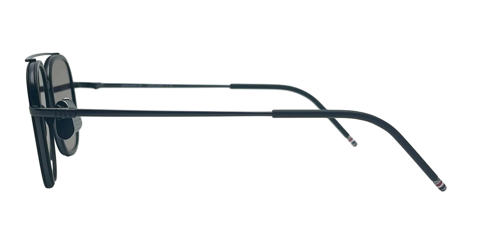 Rectangular aviator - matte black - Image 3