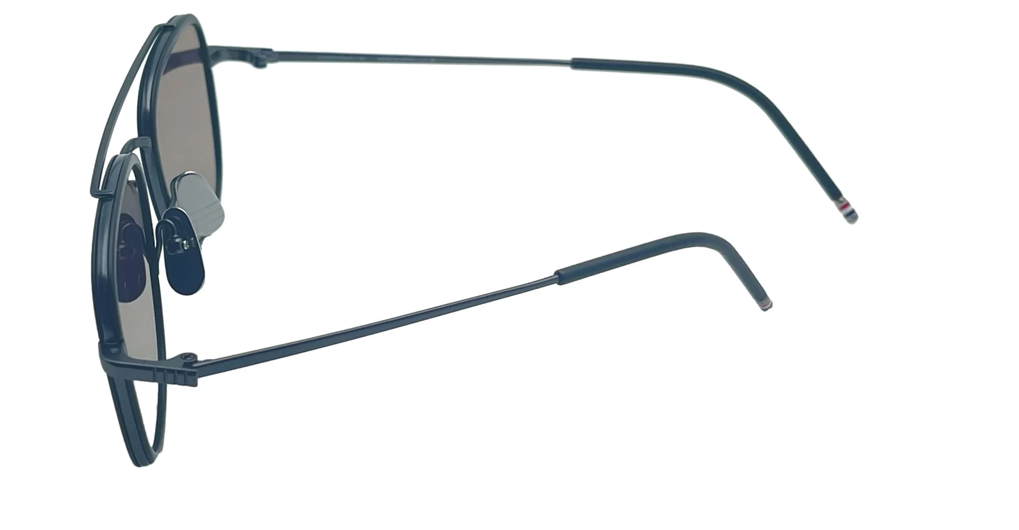 Rectangular aviator - matte black - Image 4