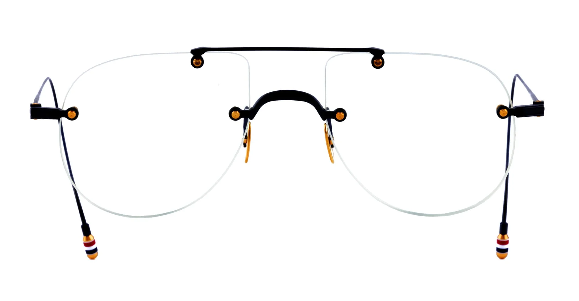 Rimless aviator - black