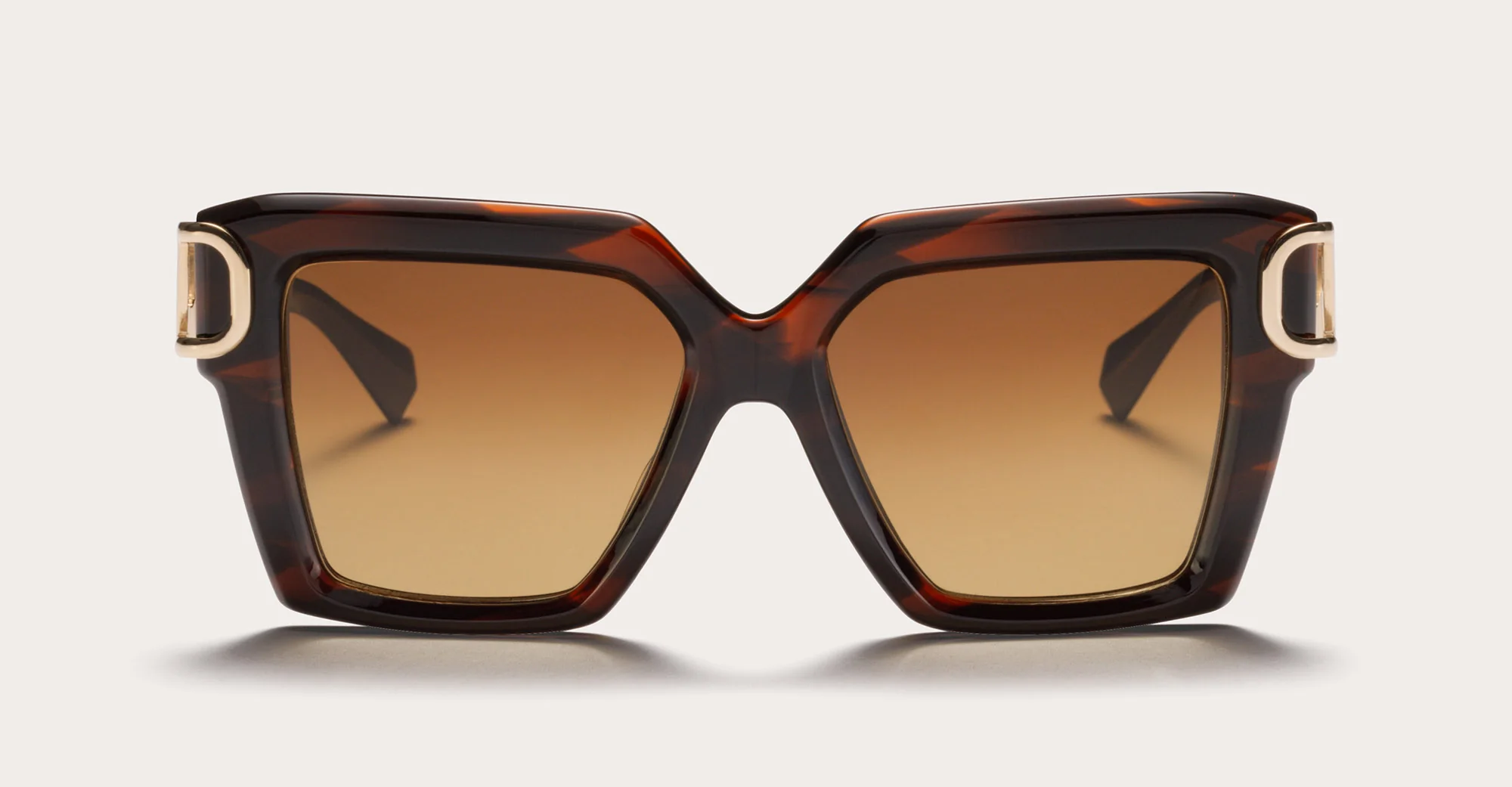Uno - brown swirl / white gold